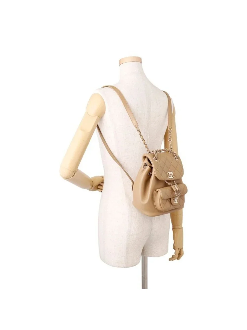 Chanel Backpack Quilted CC Logo Lambskin